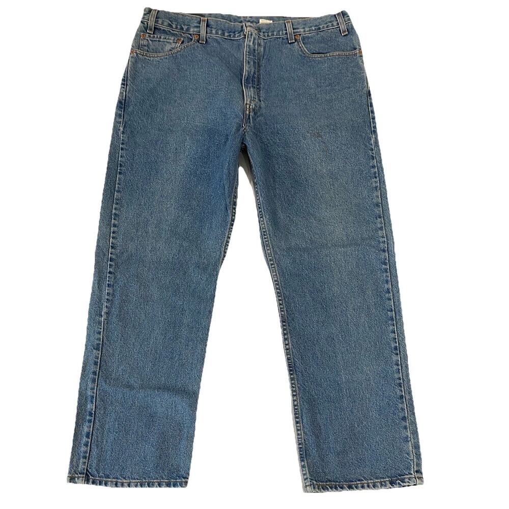 VINTAGE 90’s LEVI’S 505 JEANS MENS 40” X 30” BLUE DENIM COTTON MADE IN USA 38/29